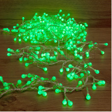 Гирлянда "Мишура LED" 6 м 576 диодов, цвет зеленый