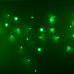 Гирлянда Айсикл (бахрома) светодиодный, 4,8 х 0,6 м, прозрачный провод, 220В, диоды зеленые, NEON-NIGHT, SL255-144