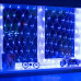 Гирлянда Сеть 1,5х1,5м, прозрачный ПВХ, 150 LED Синие